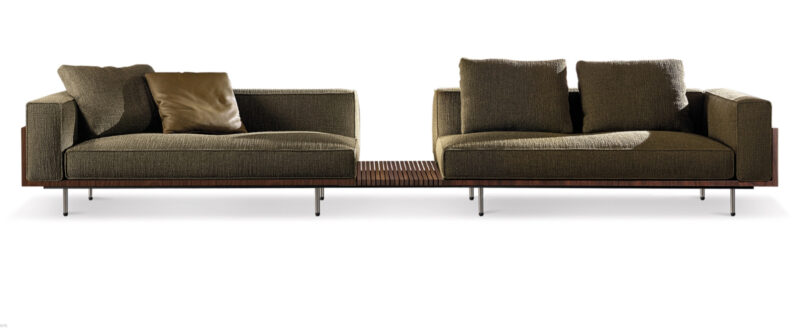 mẫu ghế sofa hiện đại bọc vải nỉ cao cấp kết hợp chân ghế cao cấp