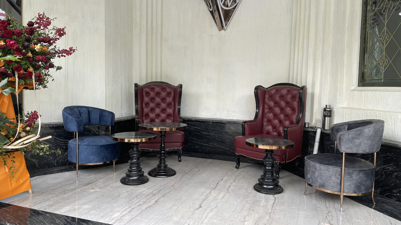 ảnh ghế sofa đơn sang trọng cao cấp tại biệt thư- ghế sofa đơn sản xuất tại xưởng sofa Lộc Tiến