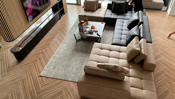 bộ bàn ghế sofa phòng khách thiết kế theo phong cách minotti sang trọng hiện đại