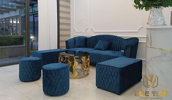 ảnh ghế sofa văng hiện đại sản xuất tại xưởng Sofa Lộc Tiến