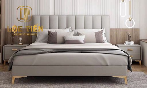 mẫu giường ngủ bọc da