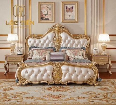 mẫu giường ngủ tân cổ điển